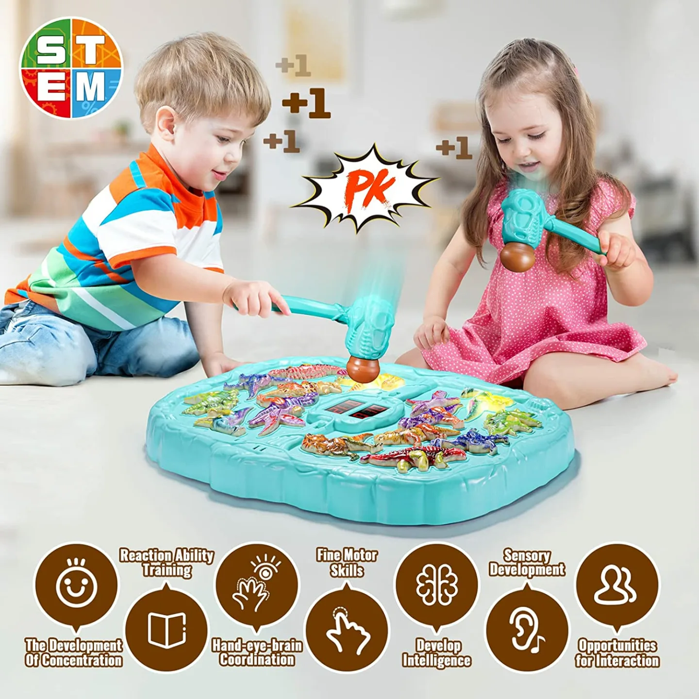 Dinosaur Toys for Kids: Whack A Mole Fun & Learning