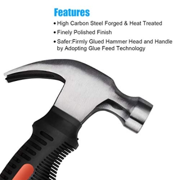ZUZUAN 2 Piece Hammer Set Durable Non-Slip Grip