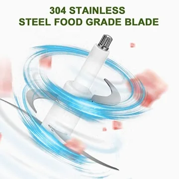 Liebe&Lecker Food Processor with 2 Bowls for Quick Meal Prep