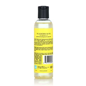 Curls Blueberry Bliss Hair Growth Oil - 4 oz, Repair and Restore Damaged Hair, Moisturizes and Softe...