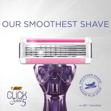 BIC Soleil Click 5 Women's Refillable Razor Set - 11-Piece Gift Set