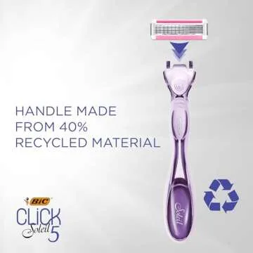 BIC Soleil Click 5 Women's Refillable Razor Set - 11-Piece Gift Set