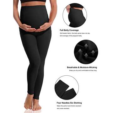 BUBBLELIME Maternity Leggings for Comfort & Style