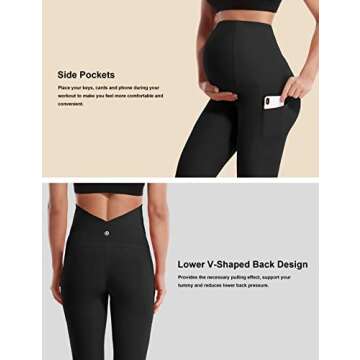 BUBBLELIME Maternity Leggings for Comfort & Style