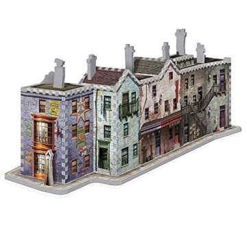 Wrebbit3D Harry Potter Diagon Alley 3D Puzzle for Teens and Adults | 450 Real Jigsaw Puzzle Pieces |...