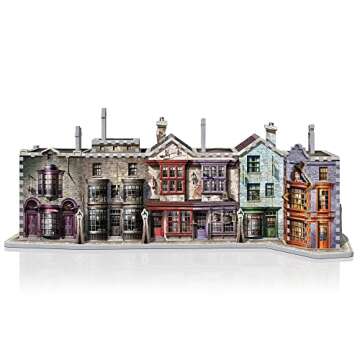 Wrebbit3D Harry Potter Diagon Alley 3D Puzzle for Teens and Adults | 450 Real Jigsaw Puzzle Pieces | Not Just an Ordinary Model Kit for Adults for Harry Potter Fans