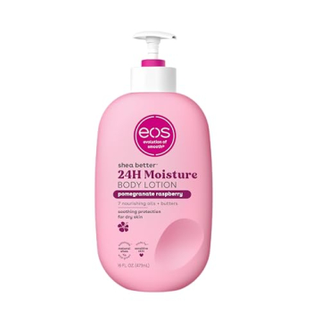 eos Shea Better Body Lotion - Pomegranate Raspberry, 24-Hour Moisture Skin Care, Lightweight & Non-G...