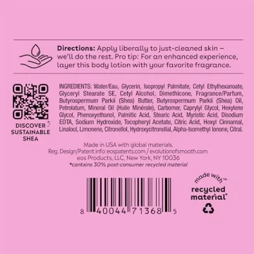 eos Shea Better Body Lotion - Pomegranate Raspberry 24-Hour Moisture