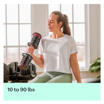 Bowflex SelectTech 1090 Dumbbell for Compact Home Workouts
