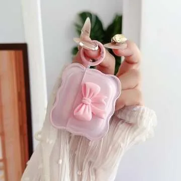 Cute AirPods 3rd Gen Clear Case for Girls with Bow Design