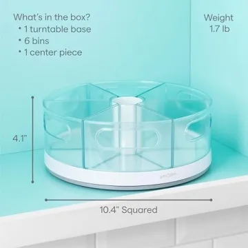 YouCopia Crazy Susan Lazy Susan Organizer for Storage