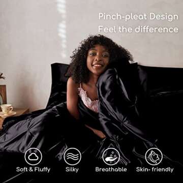 MR&HM Satin Comforter Queen 7 Pieces for Luxurious Sleep