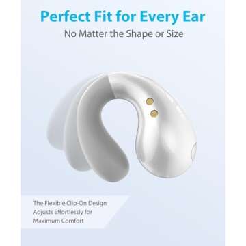 Boytond Ultra Open Ear Earbuds with Clip-On Comfort