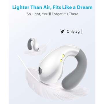 Boytond Ultra Open Ear Earbuds with Clip-On Comfort