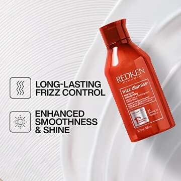 Redken Sulfate Free Frizz Dismiss Shampoo For Frizzy Hair - Smooths & Manages Frizz