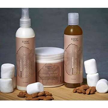 EDEN BodyWorks Almond Marshmallow Hydration Serum | 8 oz | Define Curls, Protect, Add Shine & Smooth Hair