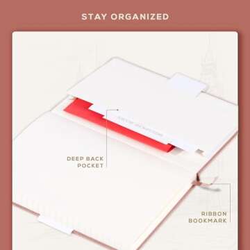 BEECHMORE BOOKS Lined Journal - Elegant Vegan Leather Notebook