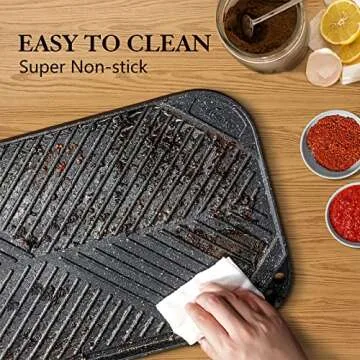 SENSARTE Nonstick Griddle Grill Pan for All Cooking