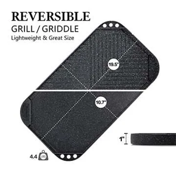 SENSARTE Nonstick Griddle Grill Pan for All Cooking