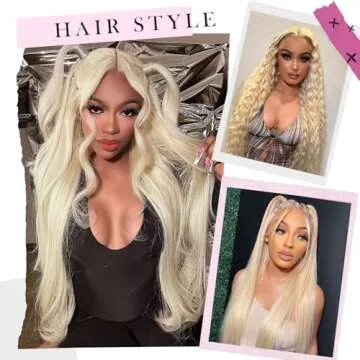 BOTNNS 28 Inch 613 13x6 Lace Front Wig Human Hair 200 Density Blonde Wig Human Hair 613 Body Wave Blonde HD Lace Front Wigs Human Hair Pre Plucked 613 Lace Frontal Wigs