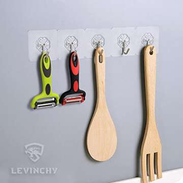 LEVINCHY Peeler 3-in-1 Rotatable Stainless Steel Blade, Work for Vegetable, Carrot and Fruit Peeler, Green