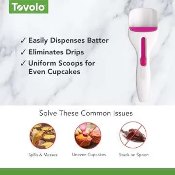 Tovolo Cupcake Scoop - Handy Batter Dispenser for Baking