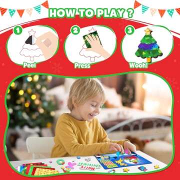 ZMLM Christmas Crafts for Kids - Foil Art Fun