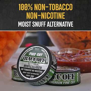 BaccOff Extra Wintergreen - Premium Tobacco-Free Snuff
