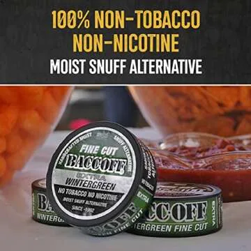 BaccOff Extra Wintergreen - Premium Tobacco-Free Snuff