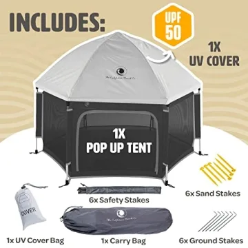 Portable Baby Playpen with Canopy - Safe Indoor Outdoor Play Yard