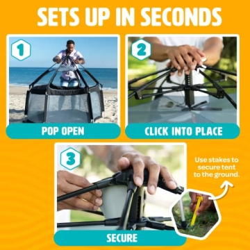 Portable Baby Playpen with Canopy - Safe Indoor Outdoor Play Yard