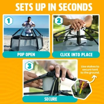 Portable Baby Playpen with Canopy - Safe Indoor Outdoor Play Yard