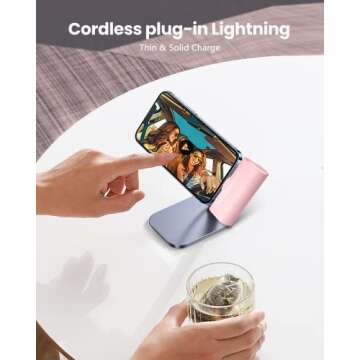 L.LYFOVR Pink 4800mAh Portable Charger for iPhone