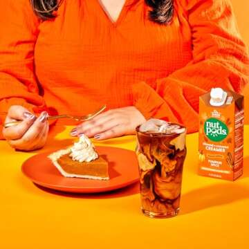 nutpods Pumpkin Spice Creamer - Unsweetened Dairy-Free Creamer, Made from Almonds and Coconuts, Whole30, Gluten Free, Non-GMO, Vegan, Kosher (12-Pack)