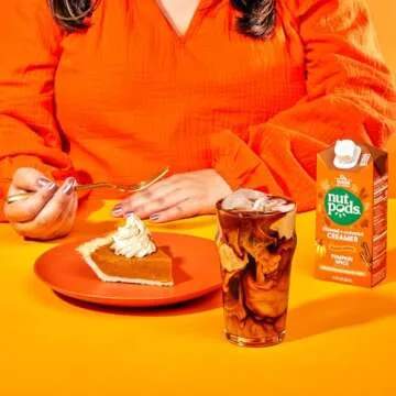 nutpods Pumpkin Spice Creamer - Unsweetened Dairy-Free Creamer, Made from Almonds and Coconuts, Whole30, Gluten Free, Non-GMO, Vegan, Kosher (12-Pack)