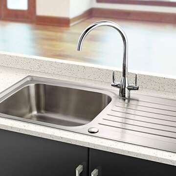 Stainless Steel Kitchen Faucet Hole Cover, Brushed Nickel Finish