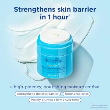 Skinfix Barrier+ Triple Lipid-Peptide Cream: Enriched with Lipids, Peptides, Hyaluronic Acid, and Shea Butter for Brightening, Firming, and Plumping, 1.7 oz