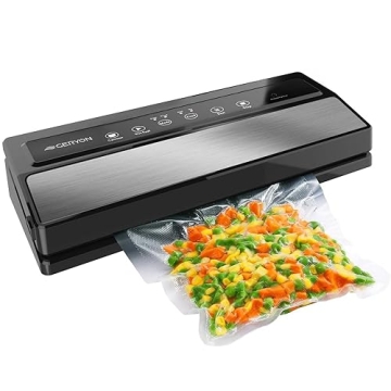 GERYON Vacuum Sealer Machine for Food Storage - Compact, Easy to Clean, with Bags and Roll