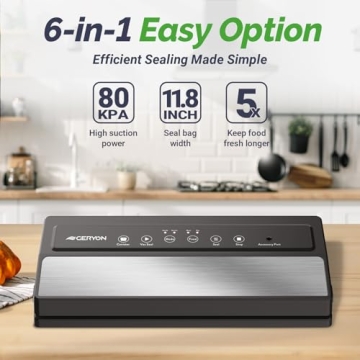 GERYON Vacuum Sealer for Easy Food Preservation
