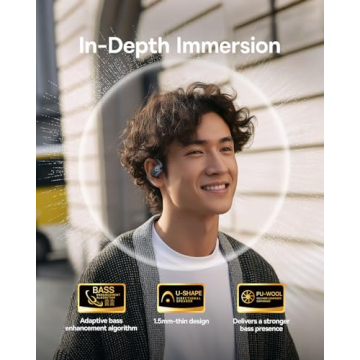 Baseus Eli 2i Fit Open-Ear Headphones - 36HR Battery, IPX5, BassUp Technology