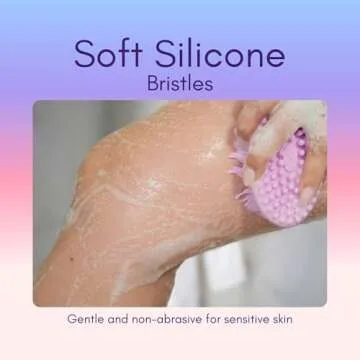 Avilana Silicone Body Scrubber - Gentle and Hygienic Exfoliator