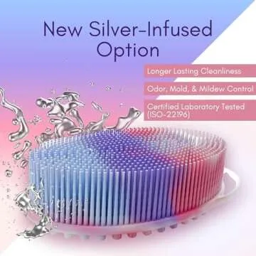 Avilana Silicone Body Scrubber - Gentle and Hygienic Exfoliator