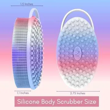 Avilana Silicone Body Scrubber - Gentle and Hygienic Exfoliator
