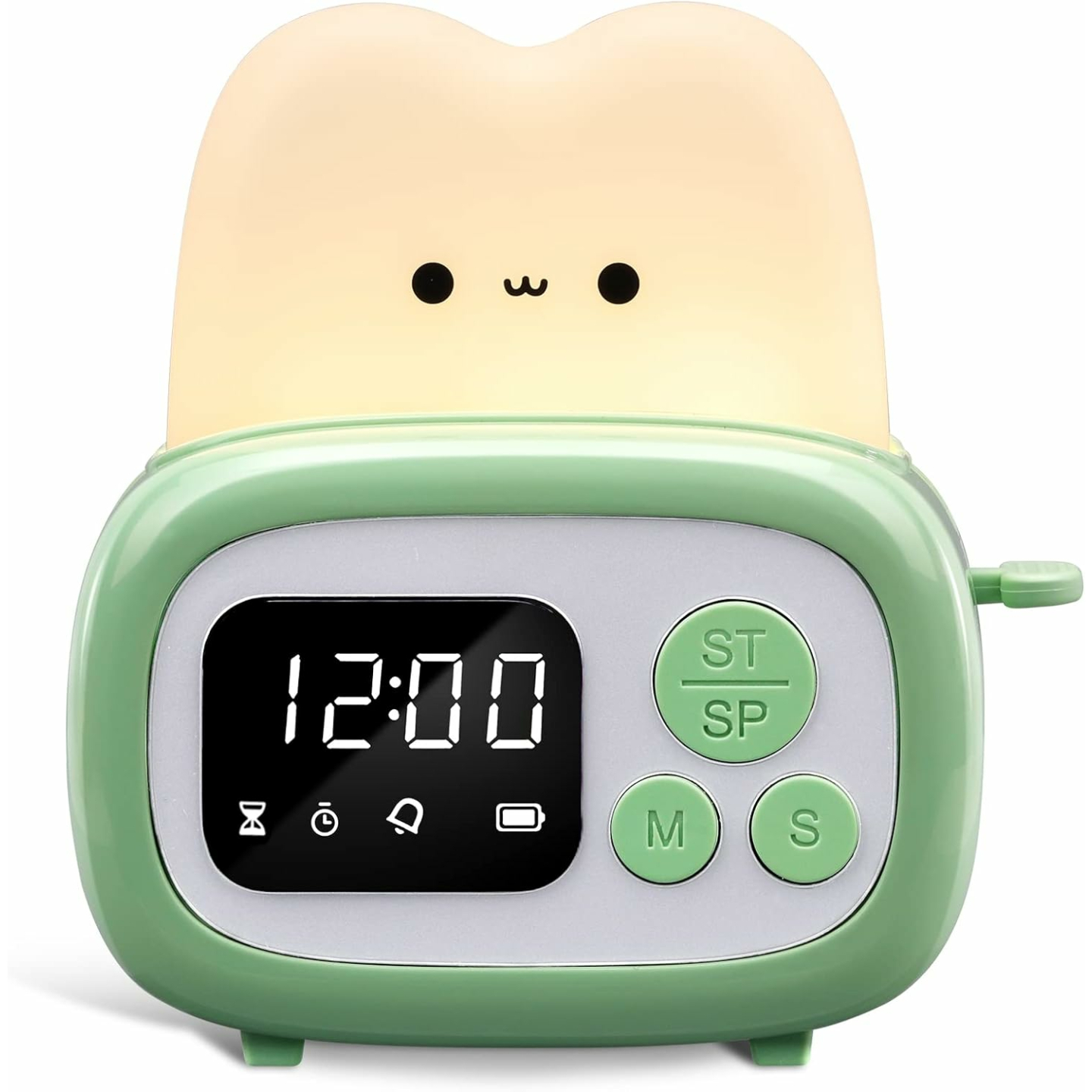 QANYI Kids Timer Clock Lamp - Cute Night Light & Alarm