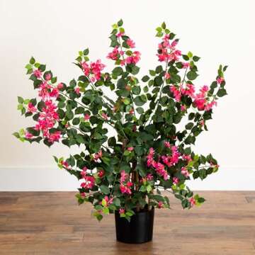Nearly Natural Bougainvillea Artificial Tree