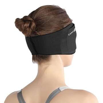ComfiTECH Migraine Relief Hat for Headache & Eye Ice Pack Mask for Puffy Eyes