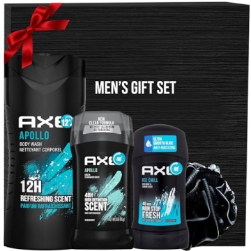 Christmas Gift Set for Men with Apollo Body Wash and Loofah