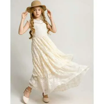 BIBIHOU Lace Back Girls Dress