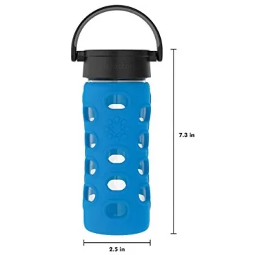 Lifefactory BPA-Free Glass Water Bottle with Silicone Sleeve