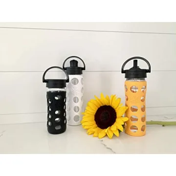 Lifefactory BPA-Free Glass Water Bottle with Silicone Sleeve